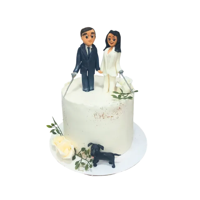 Bolo personalizado da categoria Casamento, referência CAS-03